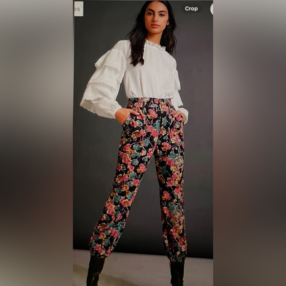 Anthropologie size S Anisa corduroy jogger pants